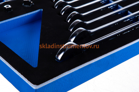 Набор трещоточных комбинированных ключей KING TONY ложемент, 15 предметов 9-10115MRV