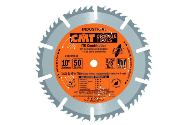 Диск пильный 254х2,5/1,8х15,87 Z=50 1FTG+4/20°ATB CMT 256.050.10