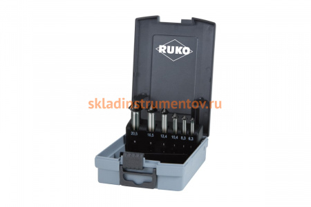 Набор зенковок ULTIMATECUT (6 шт; 6.3-20.5 мм;  HSSE-Co 5 RunaTeC; 90 градусов) Ruko 102790EPRO