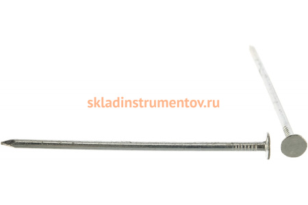 Гвозди с большой потайной головкой ЗУБР цинк 120 х 4.0 мм 6 шт. 4-305096-40-120