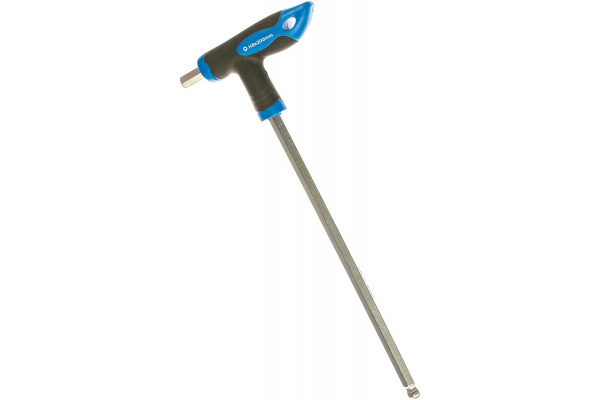 Т-образный 6-гранный ключ с шаром и прорезиненной рукояткой ROCKFORCE H8x200мм RF-76508G