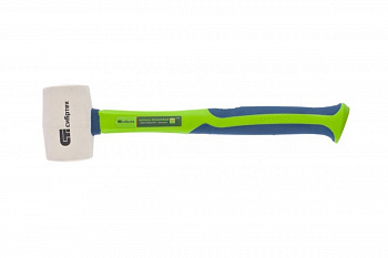 Резиновая киянка, 450г белая резина, фибергласовая рукоятка СИБРТЕХ 11167