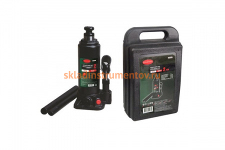 Домкрат ROCKFORCE гидравлический бутылочный с двумя штоками 10т высота подъема 182-375мм RF-TH81003