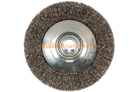 Щетка коническая с гофрированной нержавеющей проволокой Эксперт 535 (100 мм; М14*2 мм) Профоснастка 20804001