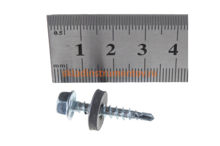 Саморезы для крепления кровельных материалов к деревянной обрешетке Зубр оцинкованные, 4,8x29 мм, 400 шт 4-300315-48-029