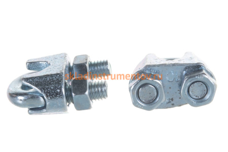 Зажим троса ЗУБР DIN 741, 10мм, 2 шт, оцинкованный, Профессионал 304416-10 Зажим троса ЗУБР DIN 741, 10мм, 2 шт, оцинкованный, Профессионал 304416-10