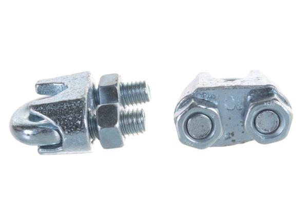 Зажим троса ЗУБР DIN 741, 10мм, 2 шт, оцинкованный, Профессионал 304416-10 Зажим троса ЗУБР DIN 741, 10мм, 2 шт, оцинкованный, Профессионал 304416-10