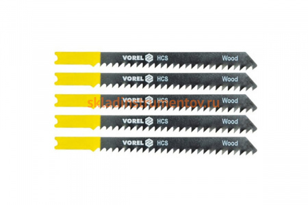 Набор полотен по ламинату (5 шт; 100 мм) для электролобзика VOREL 27830