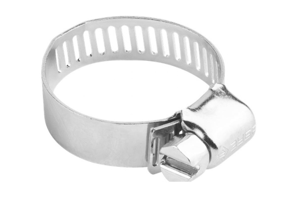 Оцинкованные хомуты Зубр ЭКСПЕРТ просечная лента 12 мм, 32-51 мм, 100 шт. 37805-032-51-100