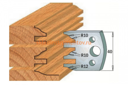 Комплект из 2-х ножей SP (40x4 мм) CMT 690.124