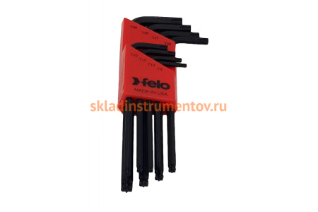 Набор шестигранных ключей Felo TORX с шаровым окончанием, 8 шт 34808001
