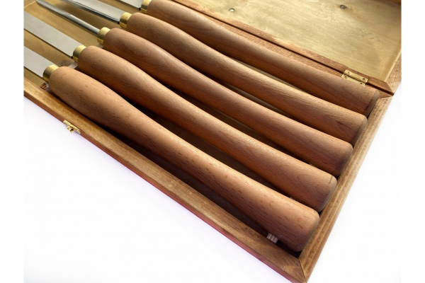 Набор резцов токарных по дереву 5 шт, Р6М5 MetalMaster 18978