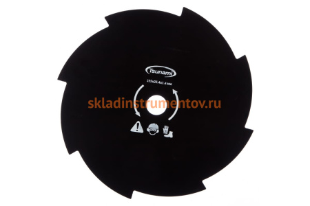 Нож стальной для бензотриммера Tsunami 8Т T6141008T000010