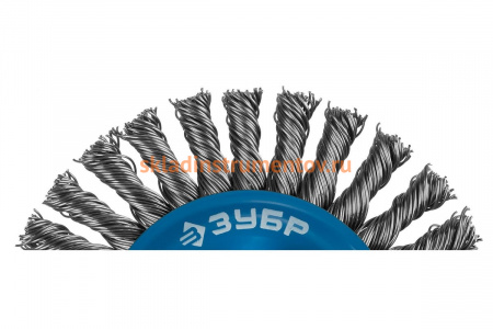 Щетка "ЭКСПЕРТ" стальная проволока 0,5 мм, 125 мм, М14 Зубр 35192-125_z01