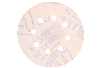 Круг шлифовальный на липучке для обработки красок, лаков и шпаклевок (125 мм; Р1200; 8 отверстий) KLINGSPOR 307112