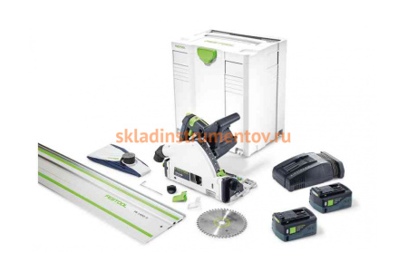 Аккумуляторная погружная пила FESTOOL TSC 55 Li 5,2 REBI-Set-FS 575745