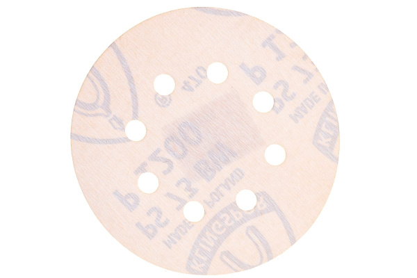 Круг шлифовальный на липучке для обработки красок, лаков и шпаклевок (125 мм; Р1200; 8 отверстий) KLINGSPOR 307112