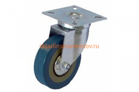 Колесо серая резина поворотное SCG42 100 мм MFK-TORG 3053100