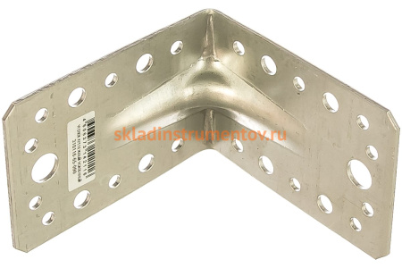 Крепежный угол Зубр МАСТЕР усиленный 65х90х90мм 1шт 310116-65-090