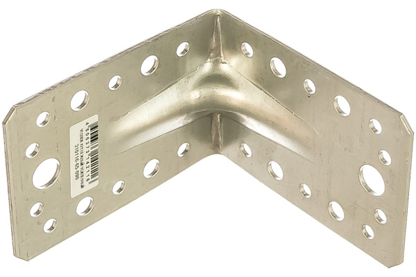 Крепежный угол Зубр МАСТЕР усиленный 65х90х90мм 1шт 310116-65-090