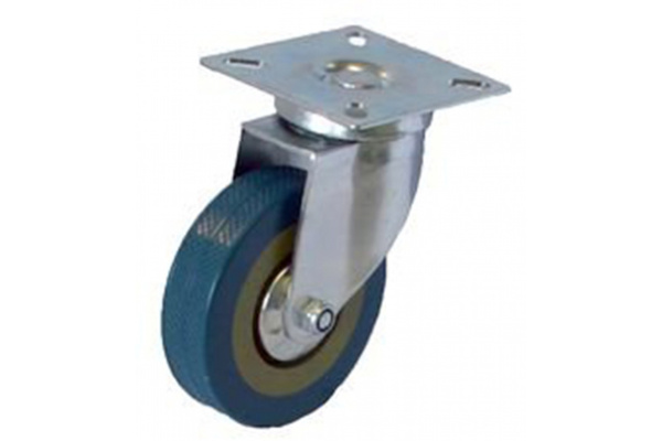 Колесо серая резина поворотное SCG93 75 мм MFK-TORG 3053075