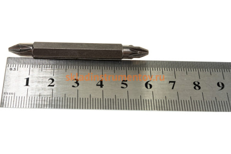 Биты намагниченные двухсторонние MAGNETIC (10 шт; Ph2-Pz2; 60 мм) D.BOR D-MA-P2Z2-060-010