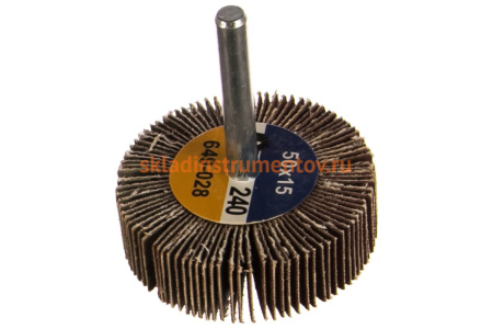 Круг лепестковый с оправкой (50х15мм; P240) ПРАКТИКА 649-028