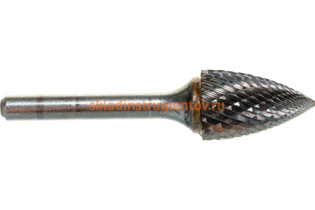 Бор-фреза форма G парабола с заостренной головой (16x25 мм; хвостовик 6 мм) D.BOR 9F-16160K02D