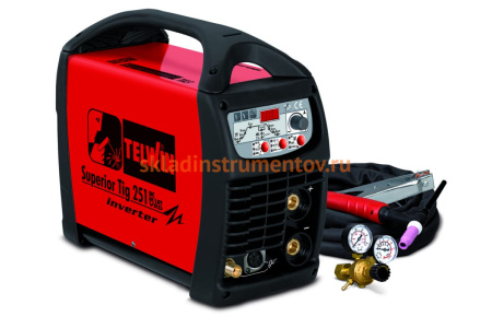 Сварочный аппарат TELWIN SUPERIOR TIG 251 DC-HF/LIFT VRD 400V + TIG ACC 816116
