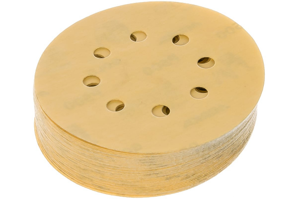 Шлифовальный круг для сухой обработки GOLD (125 мм; Р500; 8 отв.; 50 шт.) MIRKA 2361585051