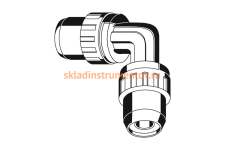 Соединитель угловой "ШиреФит" (16 мм; 90°) для трубопровода Зубр 51492-16