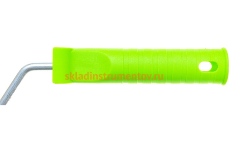 Валик СИБРТЕХ из натурального меха с ручкой, 150 мм, ворс 12 мм, D - 48 мм 80122