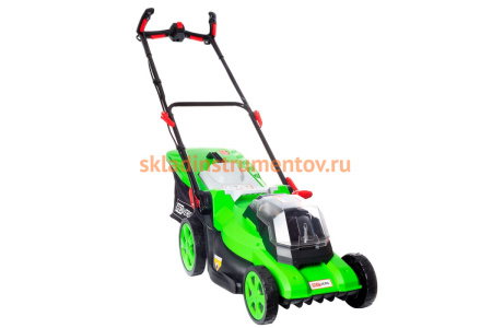 Бесщеточная аккумуляторная газонокосилка REDVERG RD-LM400-36V/BL 6661844