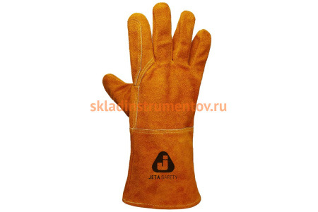 Перчатки сварщика Jeta Safety Ferrus Light, цвет желтый, JWK201-XL