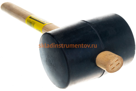 Резиновая черная киянка с деревянной ручкой 1130г STAYER STANDARD 20505-100