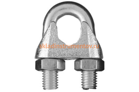 Зажим троса ЗУБР DIN 741, 3мм, 2 шт, оцинкованный, Профессионал 304416-03 Зажим троса ЗУБР DIN 741, 3мм, 2 шт, оцинкованный, Профессионал 304416-03