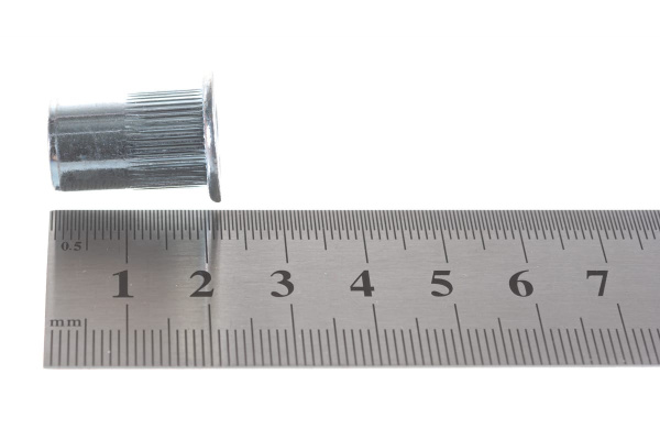 Заклепка резьбовая стальная цилиндрическая с насечкой (100 шт; М10; стандартный борт) MESSER 211110S-100