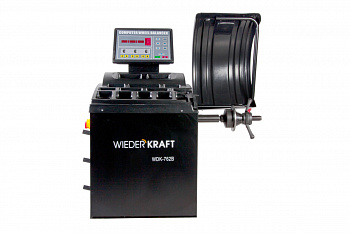 Балансировочный станок с автоматическим вводом 2-х параметров WIEDERKRAFT 220 в WDK-762B