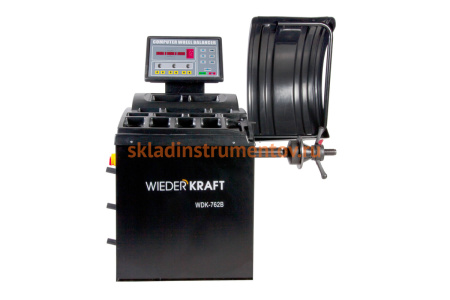 Балансировочный станок с автоматическим вводом 2-х параметров WIEDERKRAFT 220 в WDK-762B