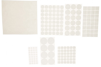 Набор самоклеящихся накладок на мебельные ножки Stayer COMFORT 175 шт, белые 40917-H175