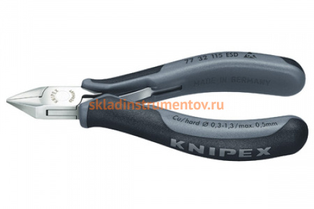 Бокорезы для электроники Knipex KN-7732115ESD