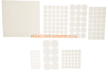 Набор самоклеящихся накладок на мебельные ножки Stayer COMFORT 175 шт, белые 40917-H175