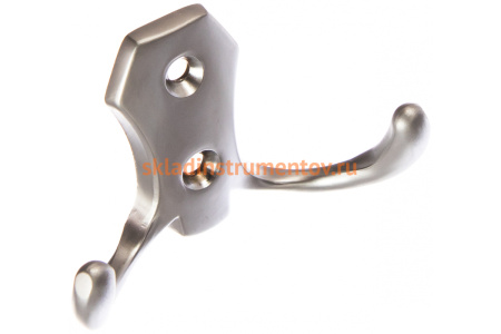 Мебельный крючок JET 585 двухрожковый, матовый хром CQ585Z.002CM99