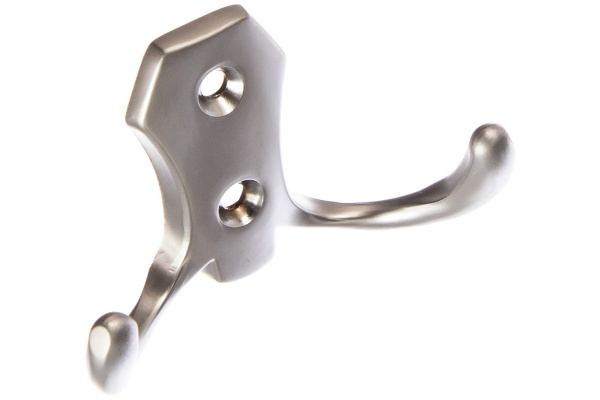 Мебельный крючок JET 585 двухрожковый, матовый хром CQ585Z.002CM99