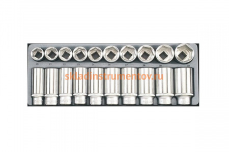 Набор коротких и длинных 6-гранных головок 1/2", 20 шт. FORCE T4203