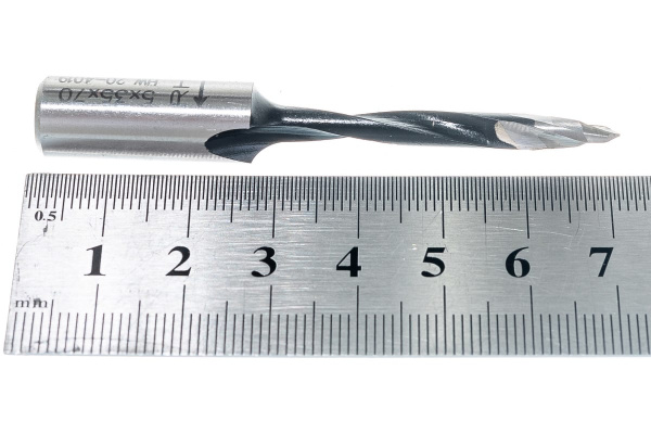 Сверло HW для присадочного станка (5x35x70 мм; Z 2; S 10x26 мм; RH) CMT 314.050.41