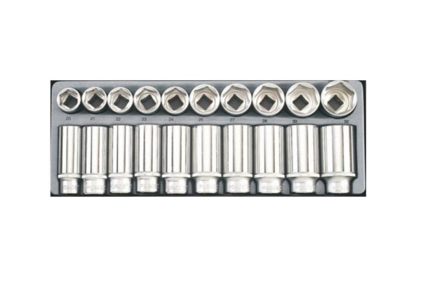 Набор коротких и длинных 6-гранных головок 1/2", 20 шт. FORCE T4203