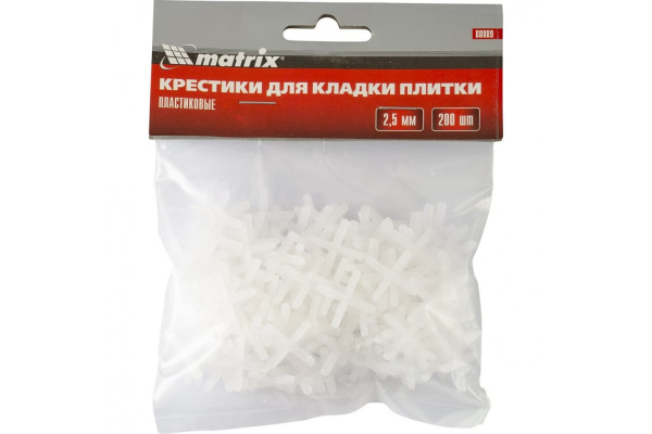 Крестики (200 шт; 2.5 мм) для кладки плитки MATRIX 88089