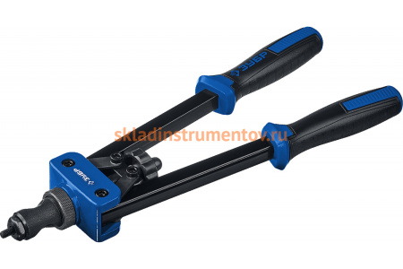 Двуручный заклепочник Зубр Р-М10 в кейсе 31056, для резьбовых заклепок М3-М10 31056