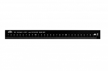 Утолщенная линейка Kinex 500х32х5мм DIN866/B BlackCoat 1012-04-050